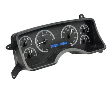 Ford Mustang Dakota Digital VHX Instrument With Black AlloyStyle Face, 1990-1993