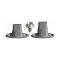 Model T Ford Side Curtain Fastener Set - Common Sense - Nickel - 24 Piece Set - Touring