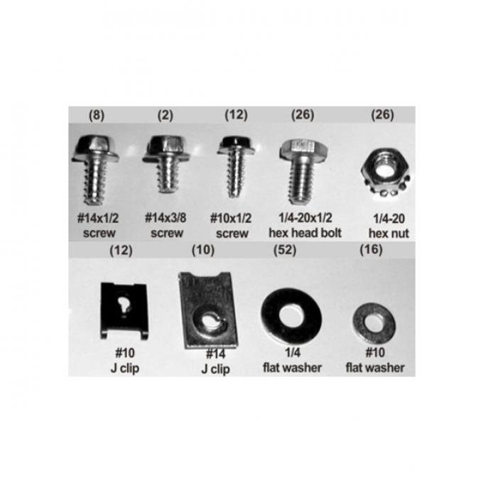 Ford Grille Hardware Kit, 1950