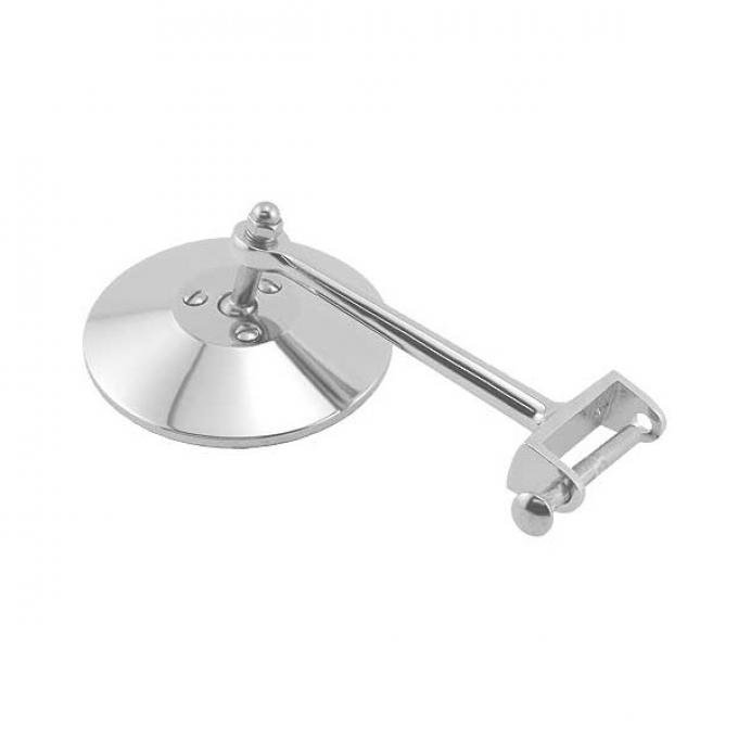 Hinge Pin Mirror - Chrome With Stainless Head - 2 Hinge - Right Or Left - Ford Coupe & Ford Sedan