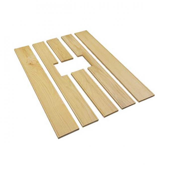 Model A Ford Pickup Bed Floor Wood Strip Kit - 6 Pieces - For Narrow Bed - Correct Size With Grooves