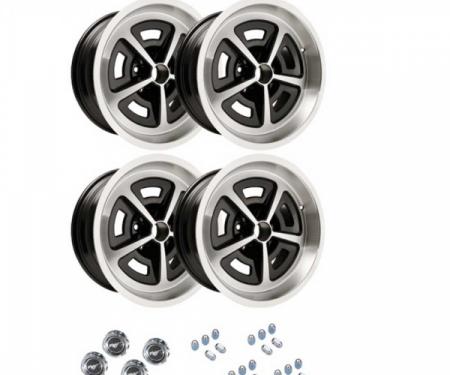 Ford Mustang - Magnum Cast Aluminum Staggered Wheel Kit, 17x8 And 17x9, 1964-1973