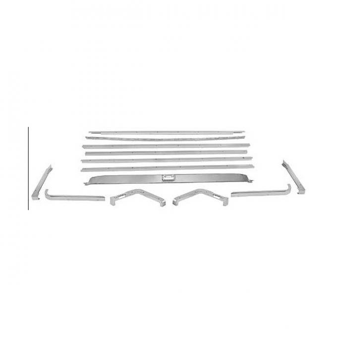 Ford Mustang Fold Down Seat Moulding Kit - 13 Pieces - Fastback