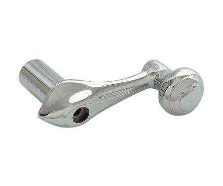 Vent Window Crank Handle - Chrome - Crank Out Type Vent Window - Ford Except Convertible & Station Wagon