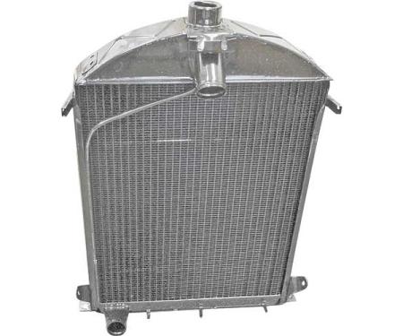 Model A Ford Radiator - 3 Row - 5-1/2 Fins Per Inch - Flat Tube