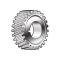 Crankshaft Gear - Steel - 25 Teeth - 4 Cylinder Ford Model B