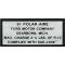 Air Conditioning Charge Decal - 61 Polar-Aire