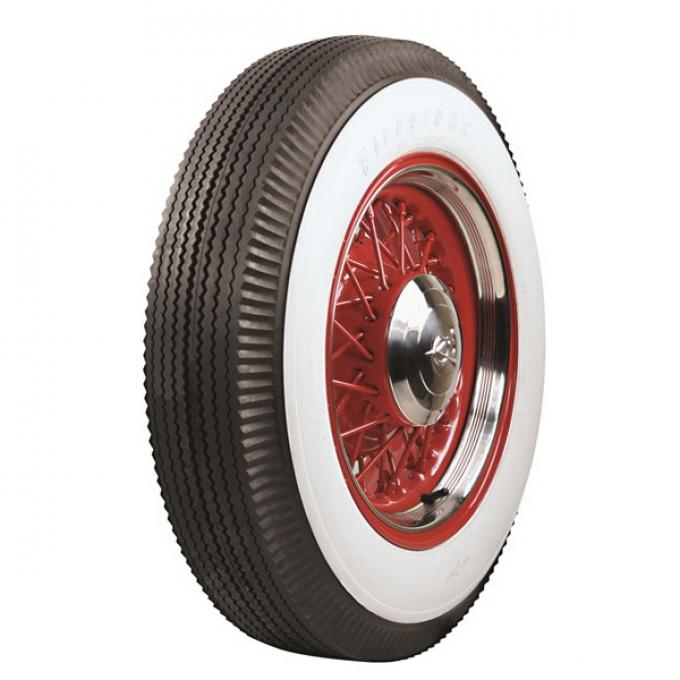 Tire - 710 X 15 - 3-1/4 Whitewall - Tubeless - Firestone