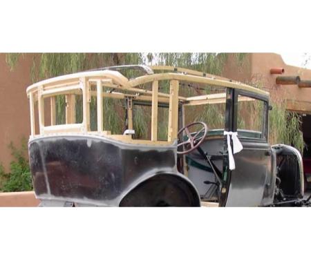Model A Ford Top Wood Kit - Fordor Sedan Briggs 60A & 60B Leather Back - USA Made
