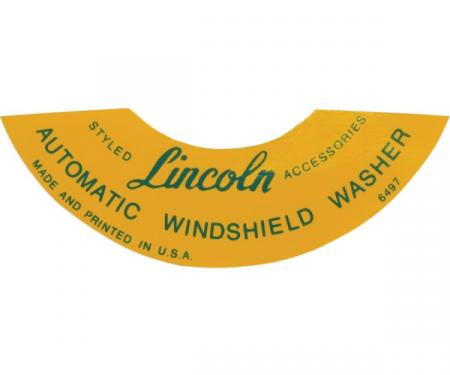 Windshield Washer Bottle Lid Decal - Mercury