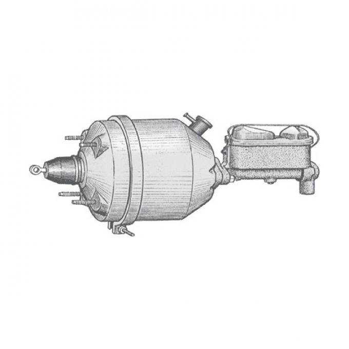 Power Brake Booster - Custom Rebuilding - Drum Brake Equipment - Ford & Mercury Cars