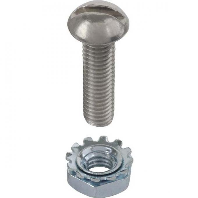 Model A Ford Hood Clip Assembly Mounting Bolt Set - Stainless Steel - 16 Pieces - 1930-31 Only