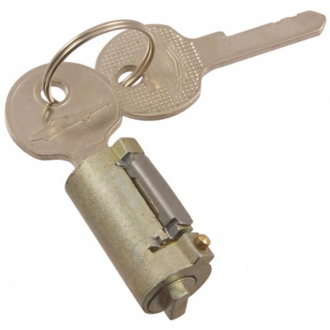 Ford Thunderbird Trunk Lock Cylinder, Includes 2 Keys, No Longer Includes The Cover, 1961-63
