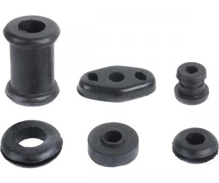 Model A Ford Firewall Grommet Set - 6 Pieces - Rubber