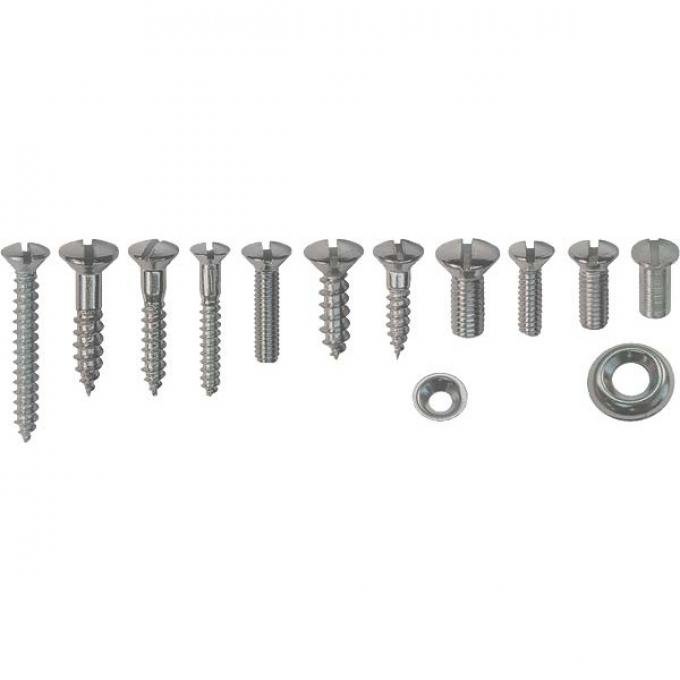 Model A Ford Interior Trim Screw Set - Fordor Briggs Sedan With Quarter Windows