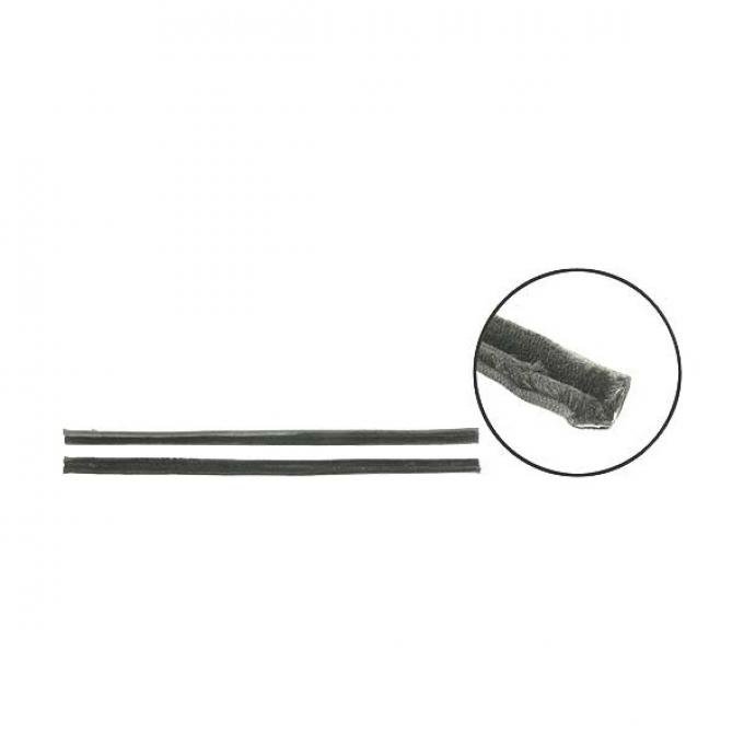 Vent Window Glass Edge Seals - Wooly-Style - Ford Closed Car & Ford Wagon
