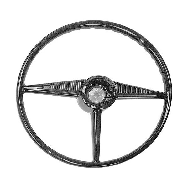 Black & Billet Steering Wheel For 1949-1957 Ford F1 / F100 – 14-Inch With Polished Cap