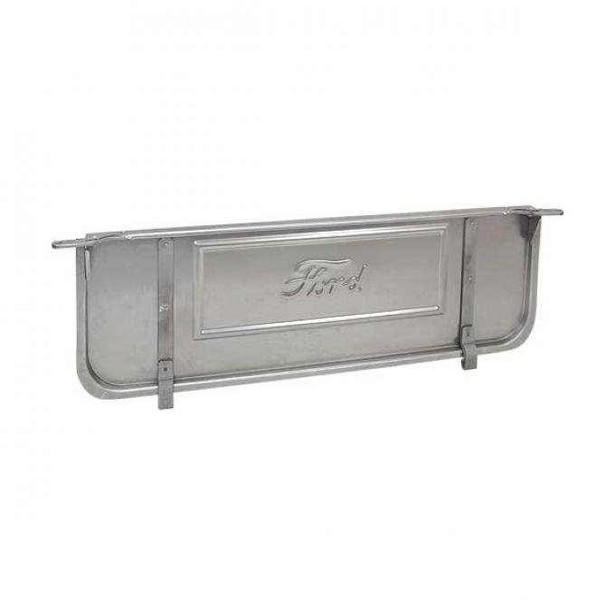 Model A Ford Pickup Bed Tailgate - Die Stamped - With Hinges - Original Type - For Narrow Bed - 41-1/2 - Ford Script
