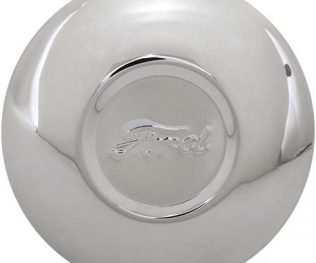 Model A Ford Hub Cap - Stainless Steel - Ford Script - Fits3-3/4 Rim Opening - Reproduction