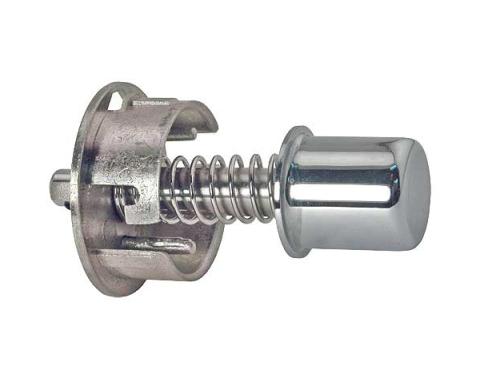 Ford Thunderbird Outside Door Handle Push Button, Includes Chrome Button & Spring & Bracket, 1961-63