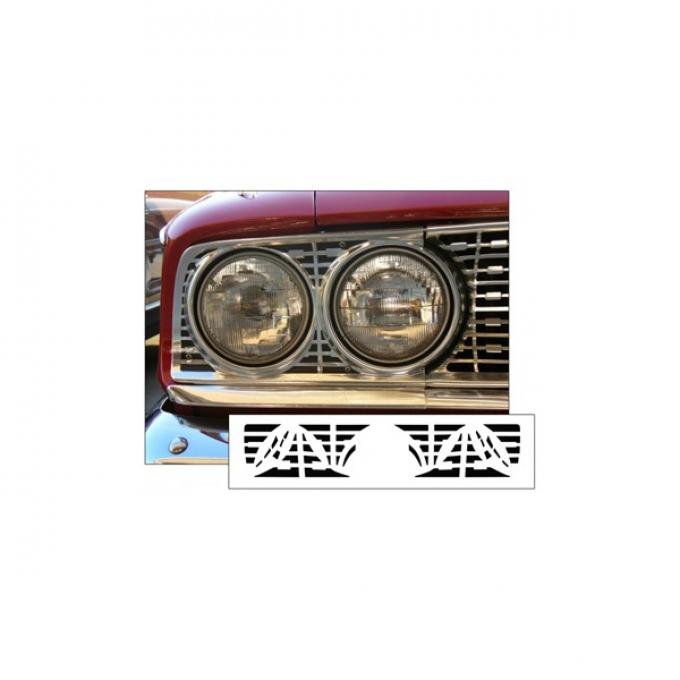 Ford Galaxie Headlight Bezel Decal Kit, 1963