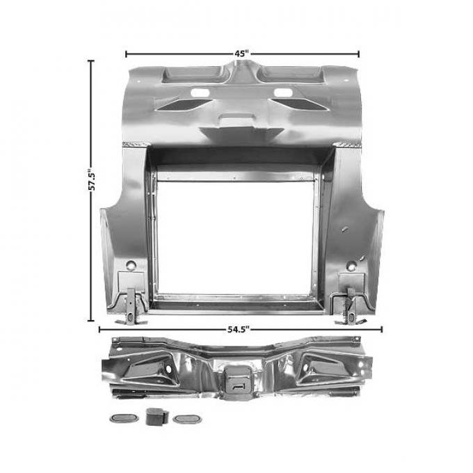 Ford Mustang Trunk Floor - Complete - Coupe & Fastback