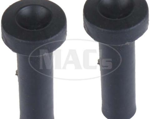 Door Lock Buttons - Black Rubber