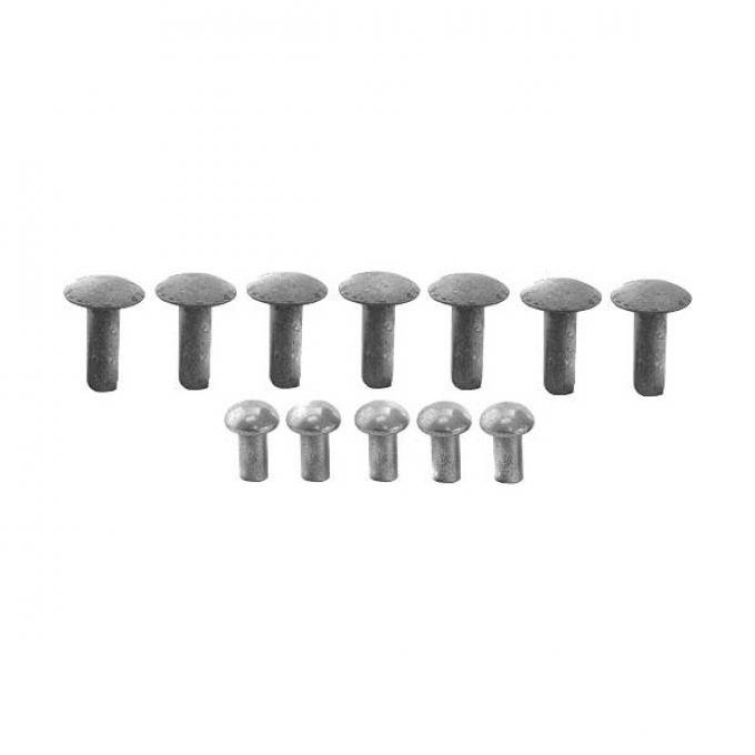 Model T Ford Fender Bracket Rivet Set - 12 Pieces