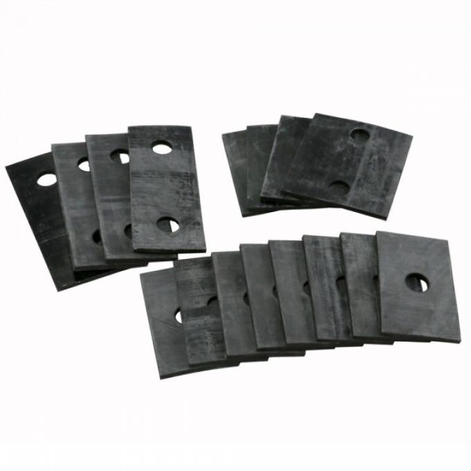 Model A Ford Body Mounting Block Rubber Pad Set - 16 Pieces