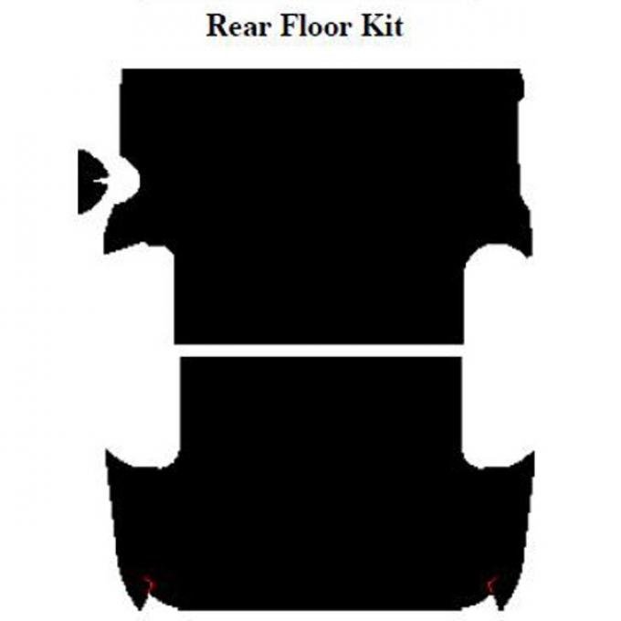 AcoustiSHIELD - Rear Floor Insulation Kit - Panel Delivery Truck