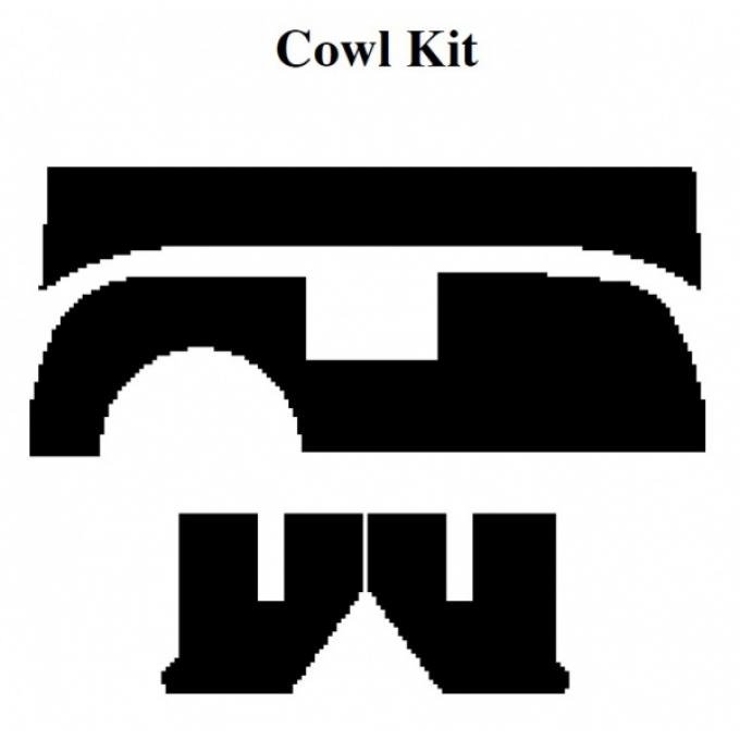 Insulation Kit, Cowl Kit, 1957