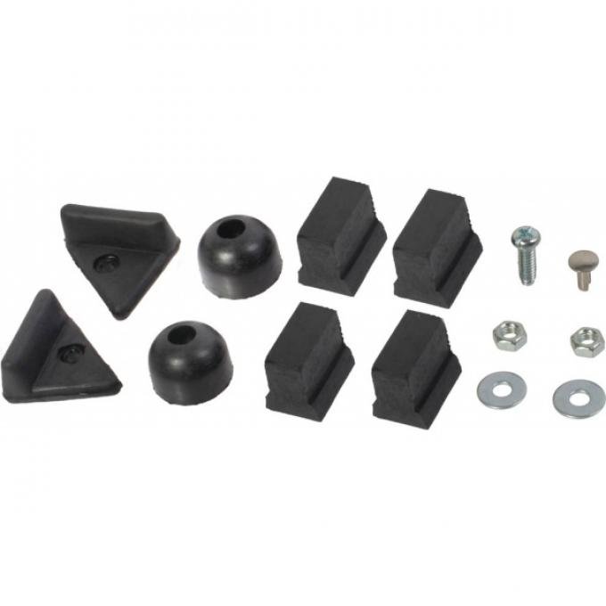 Hood Bumper Set - Rubber - 12 Pieces - Ford Passenger