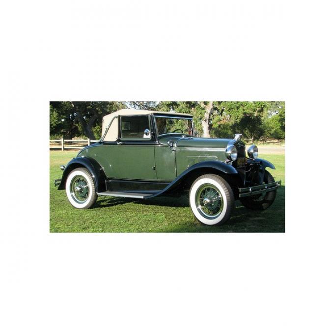 Model A Ford Window Glass Set - Cabriolet Slant Windshield (68C), Clear