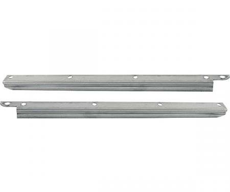 Model A Ford Quarter Pillar Upper Windlace Retainers - Polished Stainless Steel - 68C Cabriolet