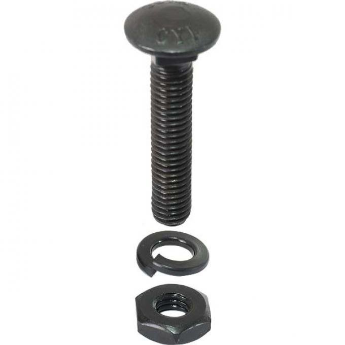 Model A Ford Headlight Bar Mounting Set - 12 Pieces - BlackOxide