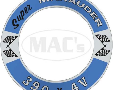 Air Cleaner Decal - Super Marauder 390 *4V - Mercury