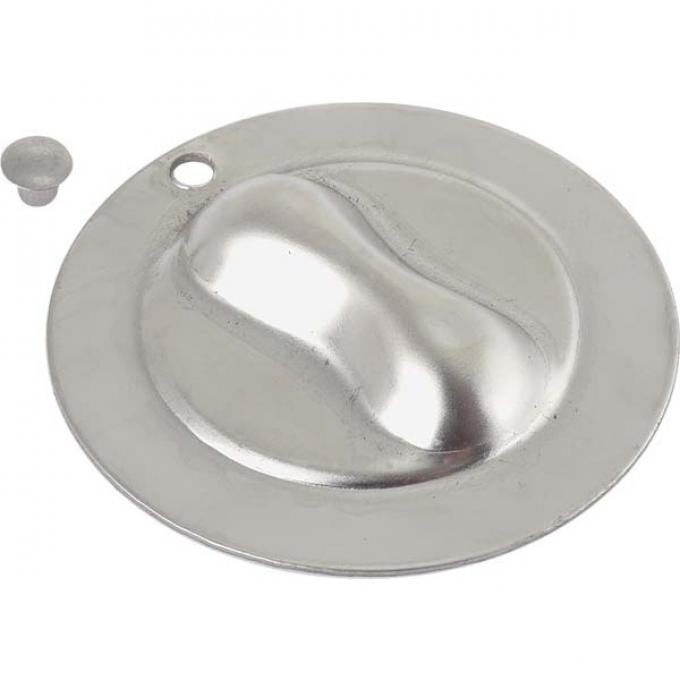 Model A Ford Crank Hole Cover - Stainless Steel