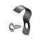 Model A Ford Vacuum Windshield Wiper Hose Clip & Screw - For Standard Open Cars - Black