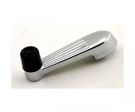 Ford Pickup Truck Window Crank Handle - Chrome With Black Knob - F100 Thru F900