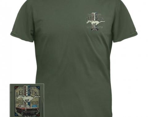 Ford Mustang "The Original Pony Car" T-Shirt, Sage