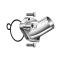 Thermostat Housing - Chrome