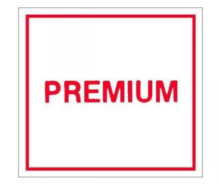 Gas Door Decal - Premium Fuel