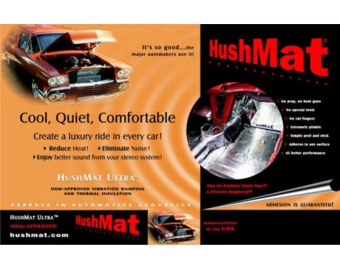 Hushmat Ultra Insulation, Floor Pan, For Camaro, 1982-1992