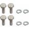 Master Cylinder Mounting Kit - Cadmium Plate Finish - Ford & Mercury