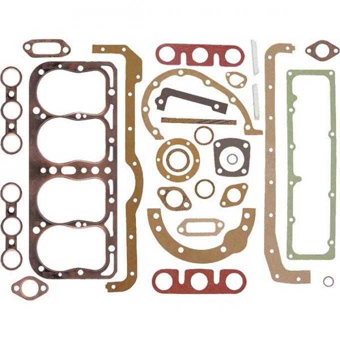 Model A Ford Engine Gasket Set - Some Pieces Copper Clad - 1928-31 Only