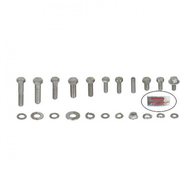 Engine Hardware Kit - Stainless Steel - Original Style For Flathead V8 - Ford & Mercury