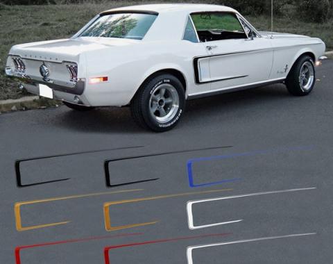 Ford Mustang Exterior Stripe Kit - C Stripe - Red Reflective