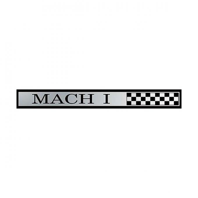 Daniel Carpenter Ford Mustang Dash Panel Emblem - Mach 1 - Peel & Stick Type C9ZZ-6304460-AI