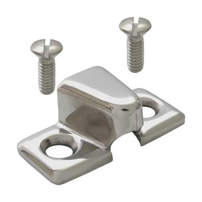 Ford Pickup Truck Male Door Dovetail - Stainless Steel - Pickup & Panel Front Door Posts Only