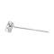 Ford Thunderbird Sun Visor Bracket & Rod, Left, Chrome, 1956